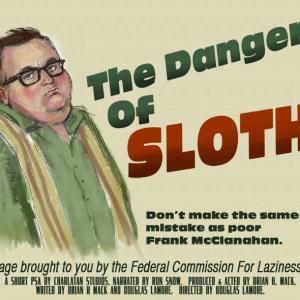 Illustration of Brian Harrison Mack for The Dangers of Sloth poster
