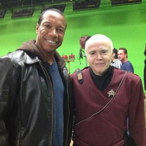 Still of Rico E Anderson and Walter Koenig Chekov for Star Trek Renegades