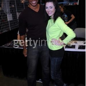 LOS ANGELES, CA - NOVEMBER 03: Actor Rico Anderson and actress Adrienne Wilkinson attend Stan Lee's Comikaze Expo Presented By POW! Entertainment - Day 3 held at The Los Angeles Convention Center on November 3, 2013 in Los Angeles, California. (Photo by