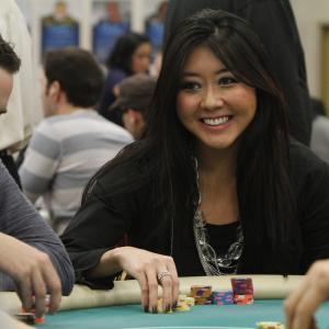 Professional Poker Player, Maria Ho plays at the 2011 LA Poker Classic at Commerce Casino.