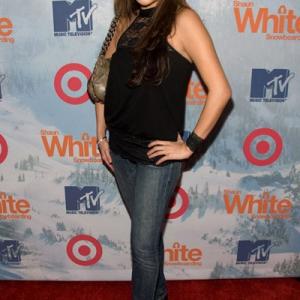 Maria Ho arrives at snowboarder Shaun White's video game release party at Boulevard 3 in Hollywood, California.