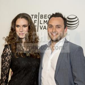 Simon Lee Phillips and Roanna Cochrane attending the Tribeca Film Festival for Now In the Wings on a World Stage