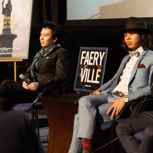 director Tzang Merwyn Tong and actor Lyon Sim at Faeryville premiere Downtown Independent