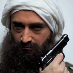 Ruben Maria Soriquez playing a terrorist