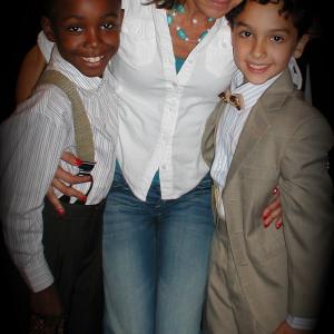 Royce Mann with Director Jasmine Guy and fellow cast member Niles Fitch, World Premiere, I Dream