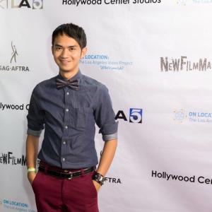 Zedrick Restauro at event of film festival, On Location: The LA Video Project where The Wisdom Tree premieres, a film he co-wrote, produced, and stars in.