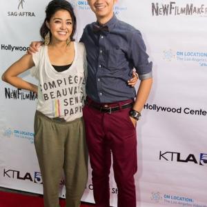 Yasmine AlBustami and Zedrick Restauro at event of On Location The Los Angeles Video Project film festival