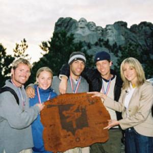Eric Raine Stacy Harman Greg Matzek Doug Landis and Summer Sanders at Mount Rushmore South Dakota