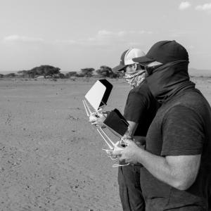 On location Drone footage in Tanzania