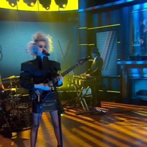 Still of St Vincent in The Colbert Report 2005