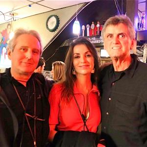 Sibyl - on set with director, Marv Leake and Mike Mitchell of 