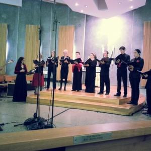 Premiere of Piagne e Sospira perf with Baroque Voices May 8 2015