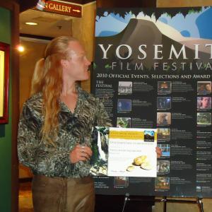Heath wins the Top John Muir Award Yosemite International Film Festival Oct 2010