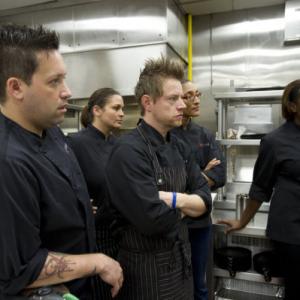 Still of Richard Blais, Antonia Lofaso and Michael Isabella in Top Chef (2006)