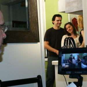 The Resolve Episode 5  Danny Lives Here Director Russ Cootey overlooks stars Alex Ballar and Kristina Hughes alongside series regular Eileen Grubba wwwTheResolveSeriescom