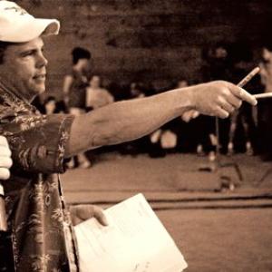 Michael while directing the film Wildfire the Arabian Heart