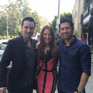 with Josh Robert Thompson and David ODonnell at the screening of Nowhere Girl