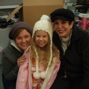 In the makeup and hair trailer on the set of Vanishing On 7th St Theres Emmy Nominee Collen Callaghan on the right!