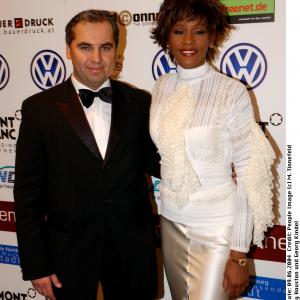 Georg Kindel and Whitney Houston at the WOMENS WORLD AWARDS in Hamburg Germany