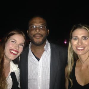 Sanna Haynes with Tyler Perry and actress Sarafina King at the 