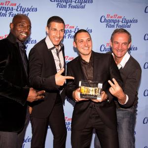 Emmanuel Fricero and his team (Wally N'Diaye, Loïc Landrau and Fernando Scaerese) wins the Audience Award for the Best French Short Film at the 3rd Champs-Élysées Film Festival (Paris) for 