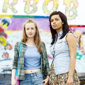 A still of Georgina Campbell and Holli Dempsey in Ice Cream Girls (2013)