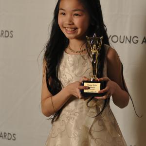 Melody B Choi WINS the coveted Young Artist Award for BEST PERFORMANCE in a FEATURE FILM Supporting Actress for GUNLESS!