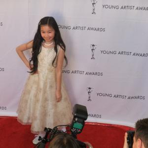 Melody B Choi working the Red Carpet at the 32nd Annual Young Artist Awards in Hollywood