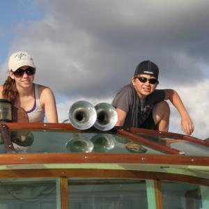 Vivian and Nick on the boat Saturday