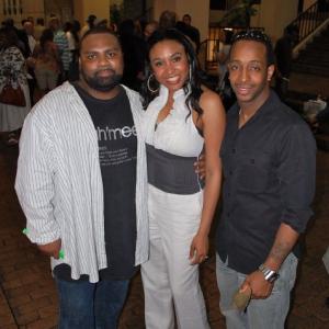 director Mike Pender Chanee Davis and Troy T Parham from the screening of COMPUTER LOVE