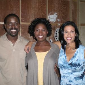 Sterling K Brown Sope Aluko and Wendy Davis  Army Wives