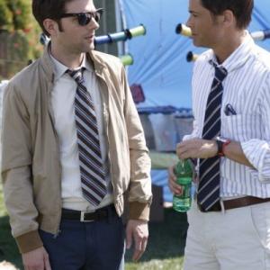 Still of Rob Lowe and Chris Traeger in Parks and Recreation (2009)