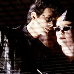 Still of David Bowie and Catherine Deneuve in The Hunger 1983