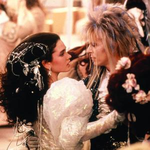 Still of Jennifer Connelly and David Bowie in Labyrinth (1986)