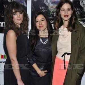 Emma Lillie Lees Dolores Reynals and Sarah Mac at the Extinction Premiere Leicester Square