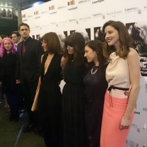 Angela Peters Emma Lillie Lees Dolores Reynals and Sarah Mac at the Extinction Premiere Leicester Square