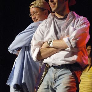 Vlad on-stage performing a Hip-Hop routine as part of Kaylene and Crew at the LDA Annual Ball 2006 at Metro Theatre, Sydney
