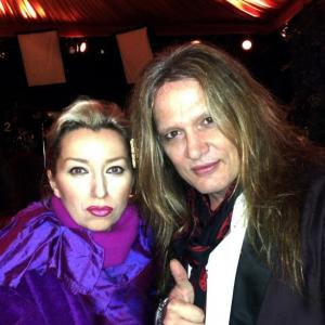 Valeria Goncharova Barrett. Valeria with Sebastian Bach (Van Halen), 2014.