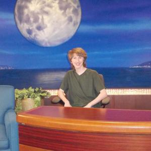Nick Azarian on set of the Conan show day of filming