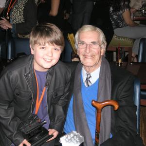 Cole Jensen with Martin LandauIrvine International Film Festival Emerging Child Actor Award recipient 2012