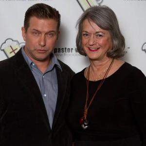With Stephen Baldwin at the 'A Rock and a Hard Place' casting.