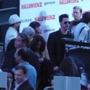 walking the red carpet at Manns Chinese Theater for Rob Zombies Halloween 2