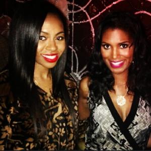 Tequilla Whitfield and Denise Boutte at the screening for 'Wheres' the Love?
