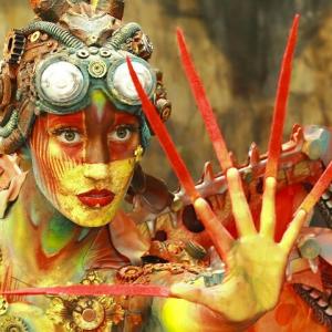 Teri Wyble Model of the Year at The World Body Painting Festival Seeboden Austria