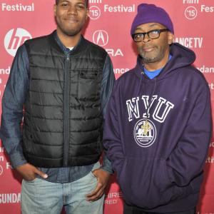 Spike Lee and Michael Larnell at event of Cronies (2015)