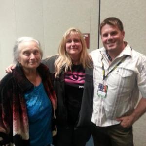 Filmmaker Elizabeth Anne with her Mom and Documentary Filmmaker Eugene Rod Roddenberry at the 2013 Mega Con Convention