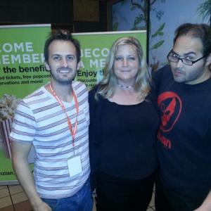 Filmmakers Will Malone, Elizabeth Anne and Jay De Los Santos at the 2013 Brouhaha Film Festival, Maitland, FL