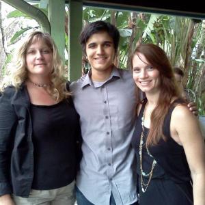 Filmmaker Elizabeth Anne with Orlando local Actors at the Enzian Film Slam 2012 (Actor A.J. Nickell)