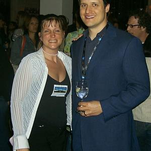 Filmmakers Elizabeth Anne and Douglas Horn at the Trigger Street Productions party Tribecca Film Festival 2005