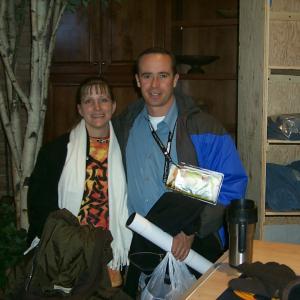 Filmmakers Elizabeth Anne and 'Off Planet Films' Tom Priestly at 2004 Sundance (TriggerStreet.com short films)